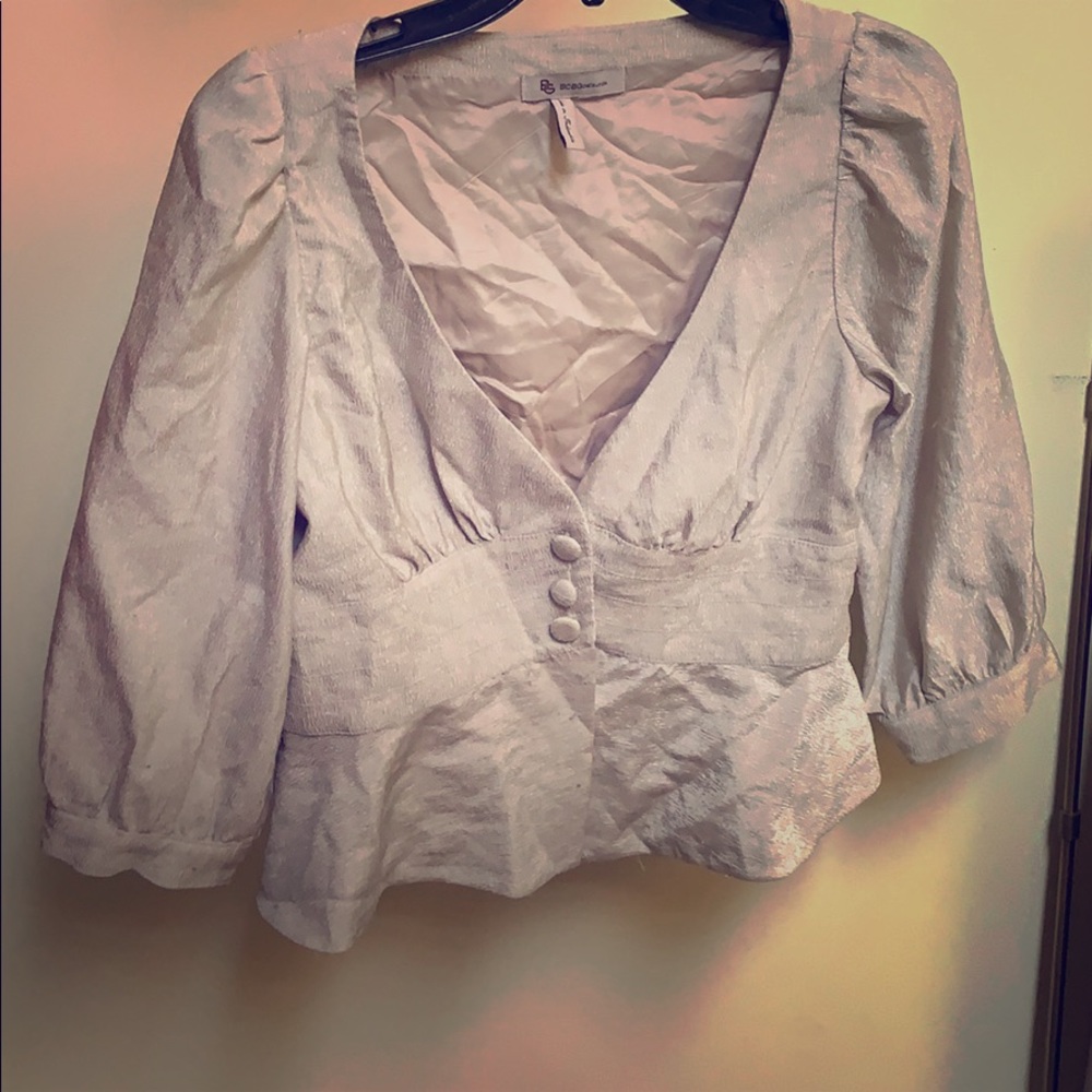 BCBG Peplum Top